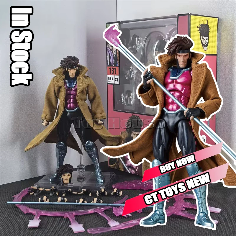 

НОВЫЙ-ГОРЯЧИЙ Ct Toys Gambit Фигурка Mafex 131 X-Men Росомаха SHF Аниме Фигурка Статуя Модель Игрушки Подарок Оптовая продажа