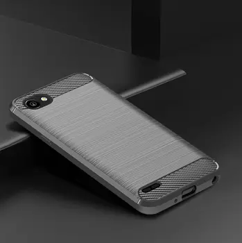 Měkké silikonové pouzdro pro LG Q6 plus Q6+ držák a stojan nárazuvzdorný kryt pro LG Q6 alpha LG Q6 lgq6 kartáčované uhlíkové vlákno matné pouzdro 10 nejlepší prodej Panel LG Q6 - №6