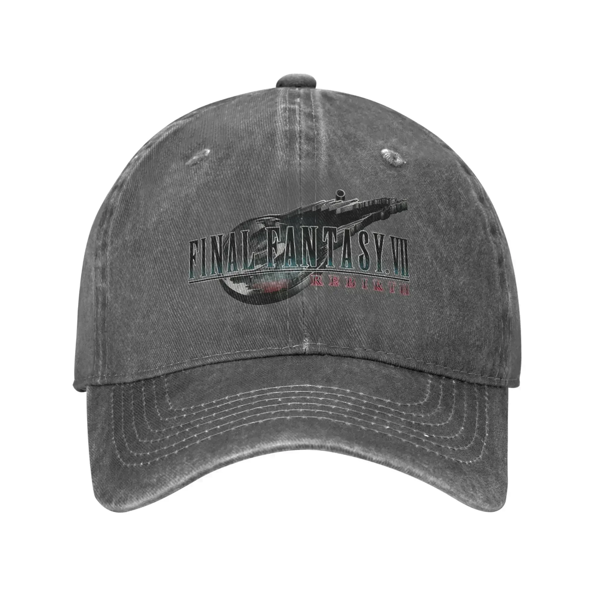 New Final Fantasy 7 VII Rebirth GAME Sun Baseball Cap  Streetwear Men Adult Washed Hip Hop Hats Baseball Caps Birthday Gift