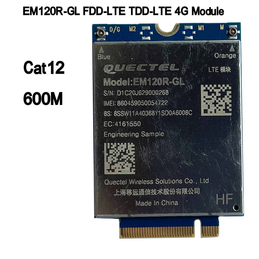 

NEW Quectel EM120R-GL instead of EM12-G CAT12 module engineering sample moduel FDD-LTE TDD-LTE Cat12 600M 4G Card For Laptop