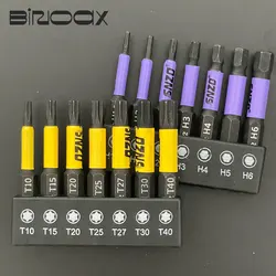 7Pcs 50mm S2 Hex TORX Head Wrench Drill Bit Set 1/4