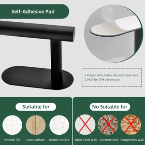 Set Bad Bad Slots gebürstet Toalheiro Handtuch Ringwerkzeug Rollen Hygiene Rollen Edelstahl Edelstahl Badezimmerzubehör Accessoire 10 Hauptverkaufs -Badezimmer -Kits - №9