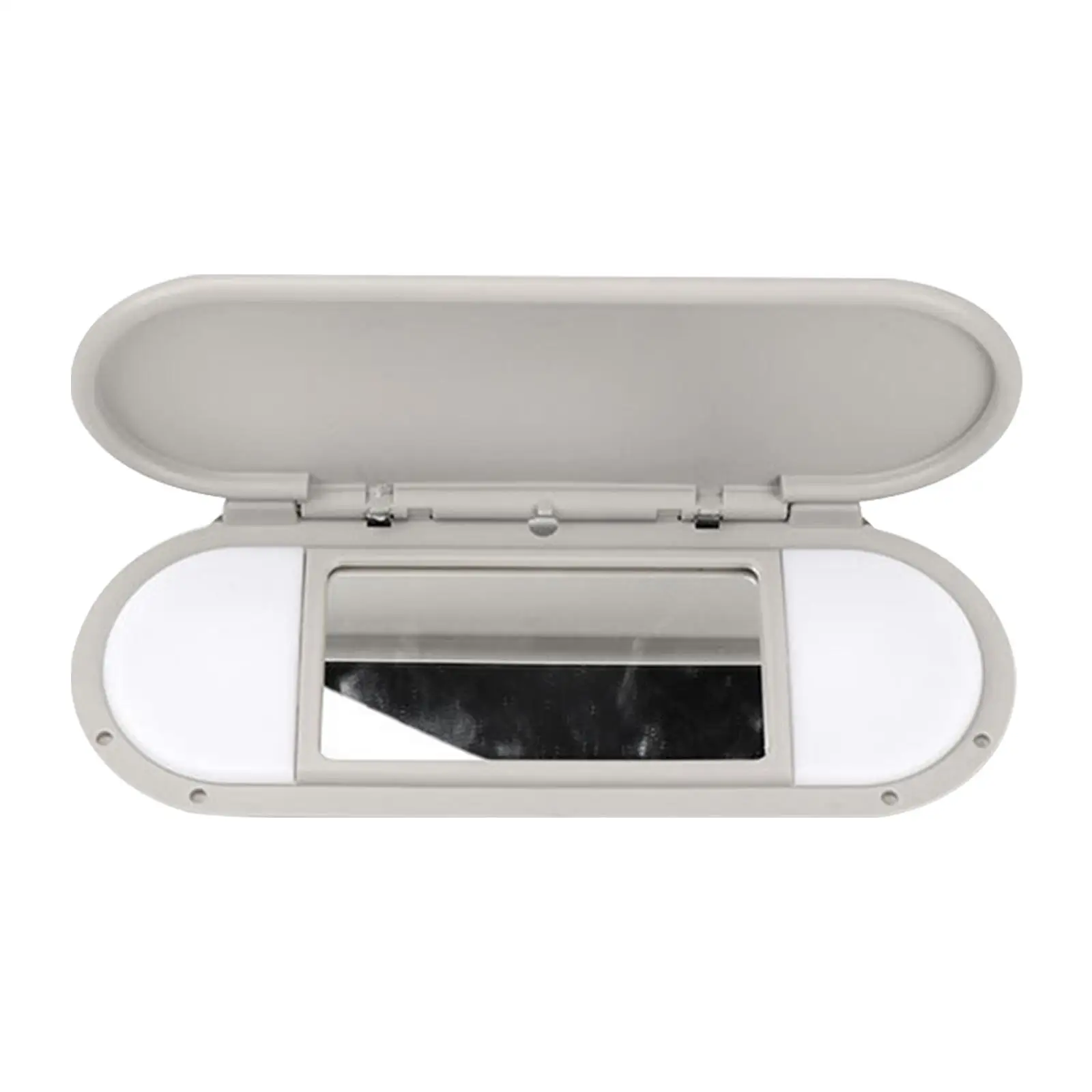 Car Sun Visor Vanity Mirror Gray ABS Glass Auto Makeup Mirror Interior Accessories for Vehicle Sun Visor Windshield Extension