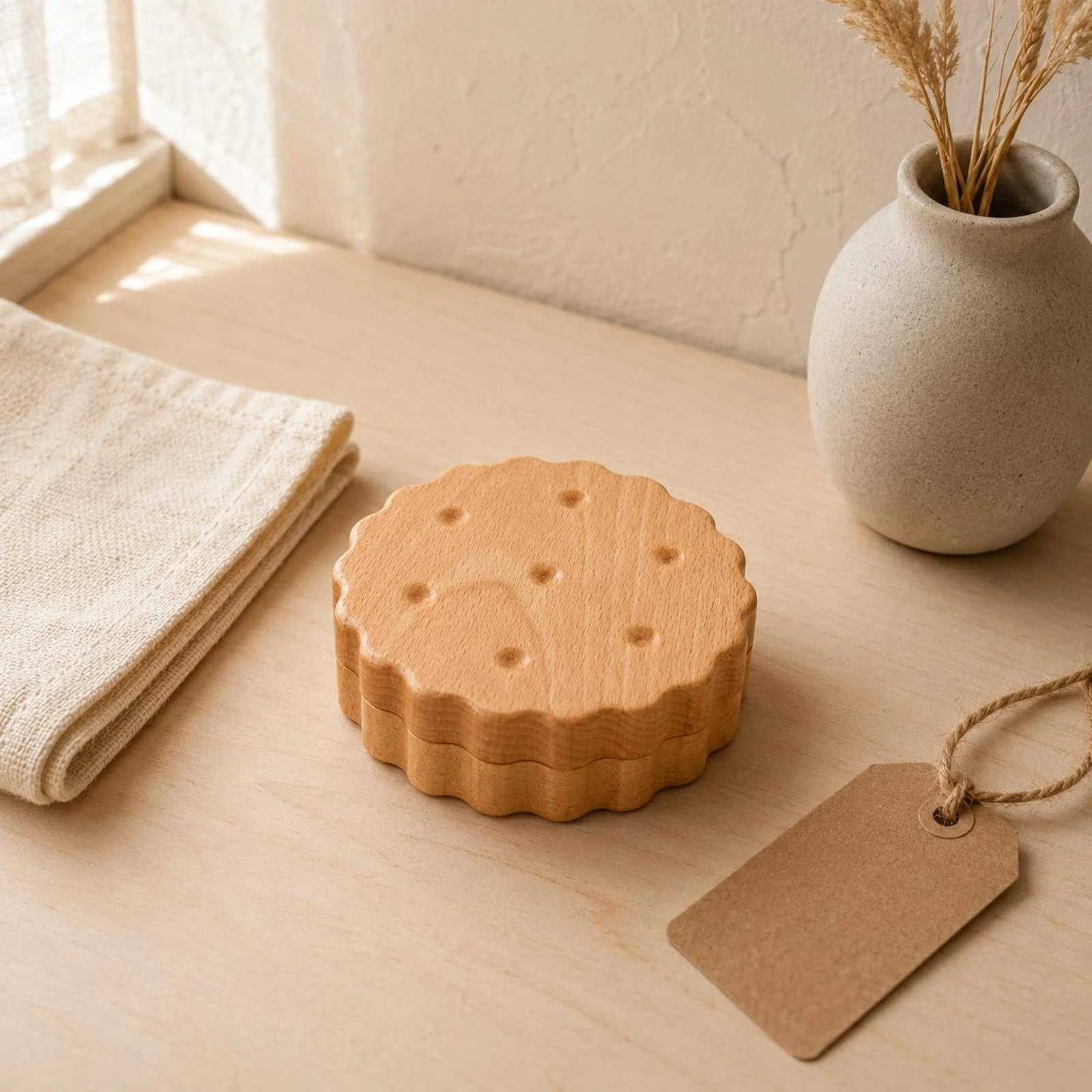 Baby Keepsake Box - Milk Tooth Keepsake Box Wavy Border