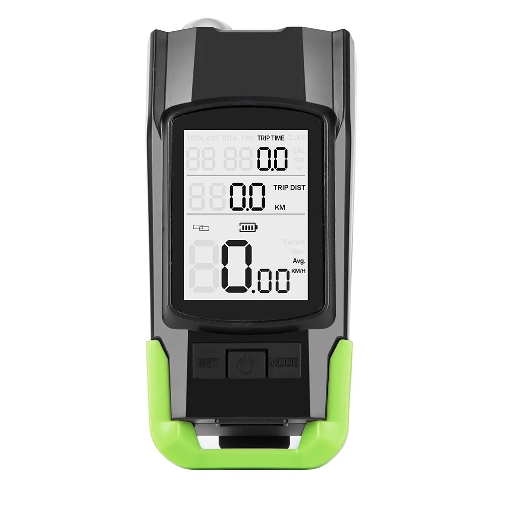 

3 в 1, велосипедный фонарь, велосипедный компьютер, велосипедный звуковой сигнал, передний фонарь для велосипеда с звуковым сигналом