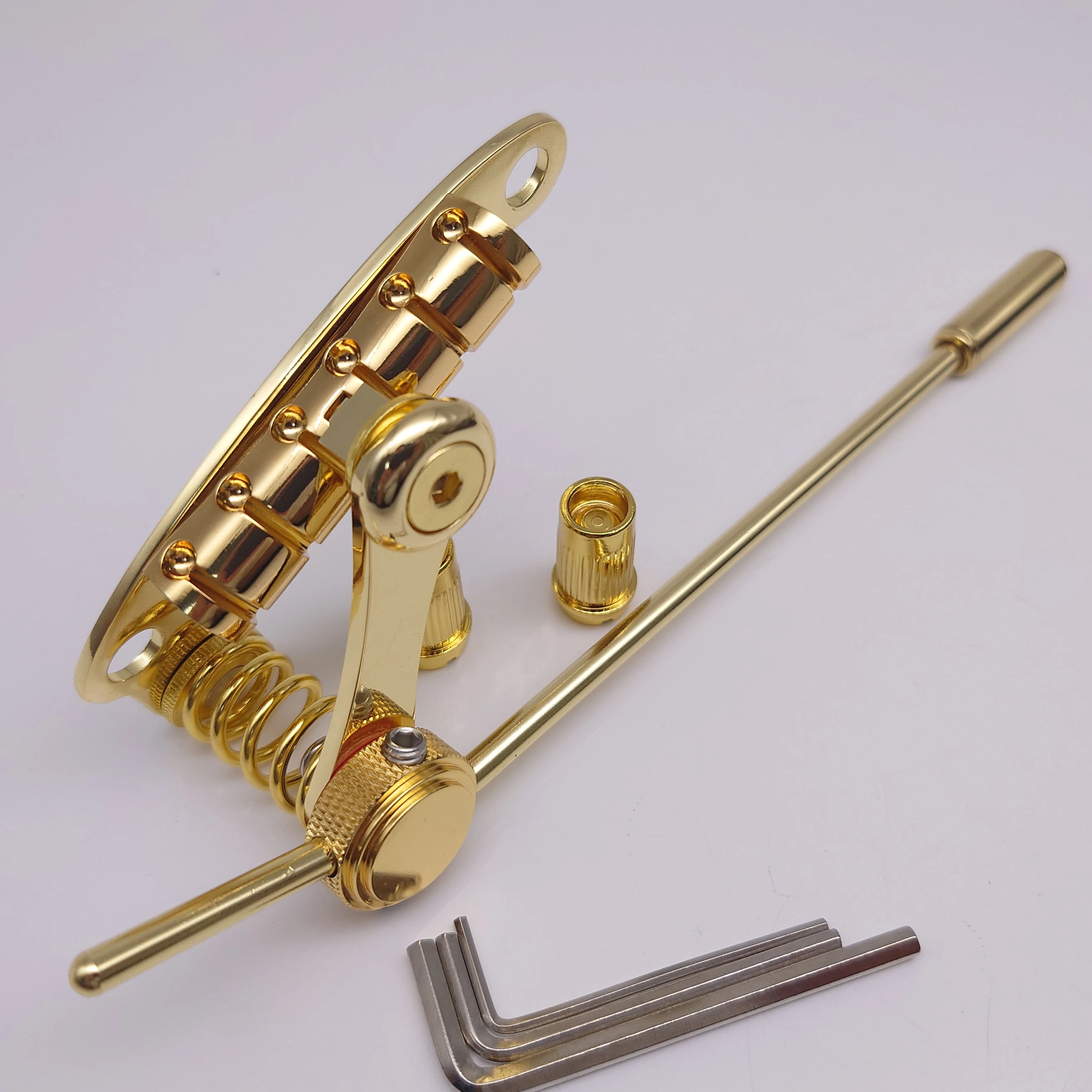 New Tune-O-Matic Style Electric Bridge Stop Bar Tailpiece Tremolo for LP SG Guitars Gold/Chrome Copper material