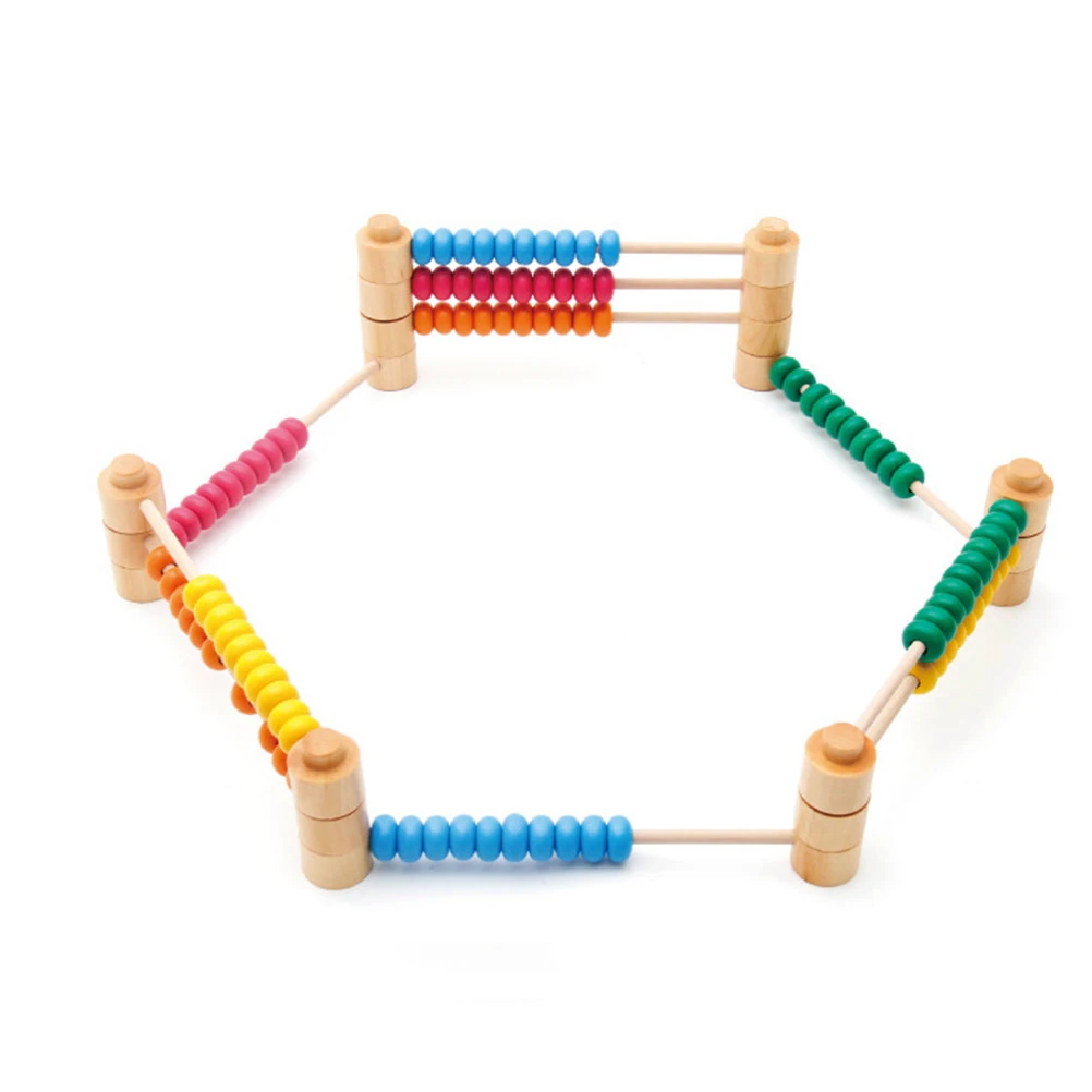 Abaco in legno Design staccabile Educazione matematica per bambini Strumento aritmetico portatile Forniture educative Calcolo giocattolo