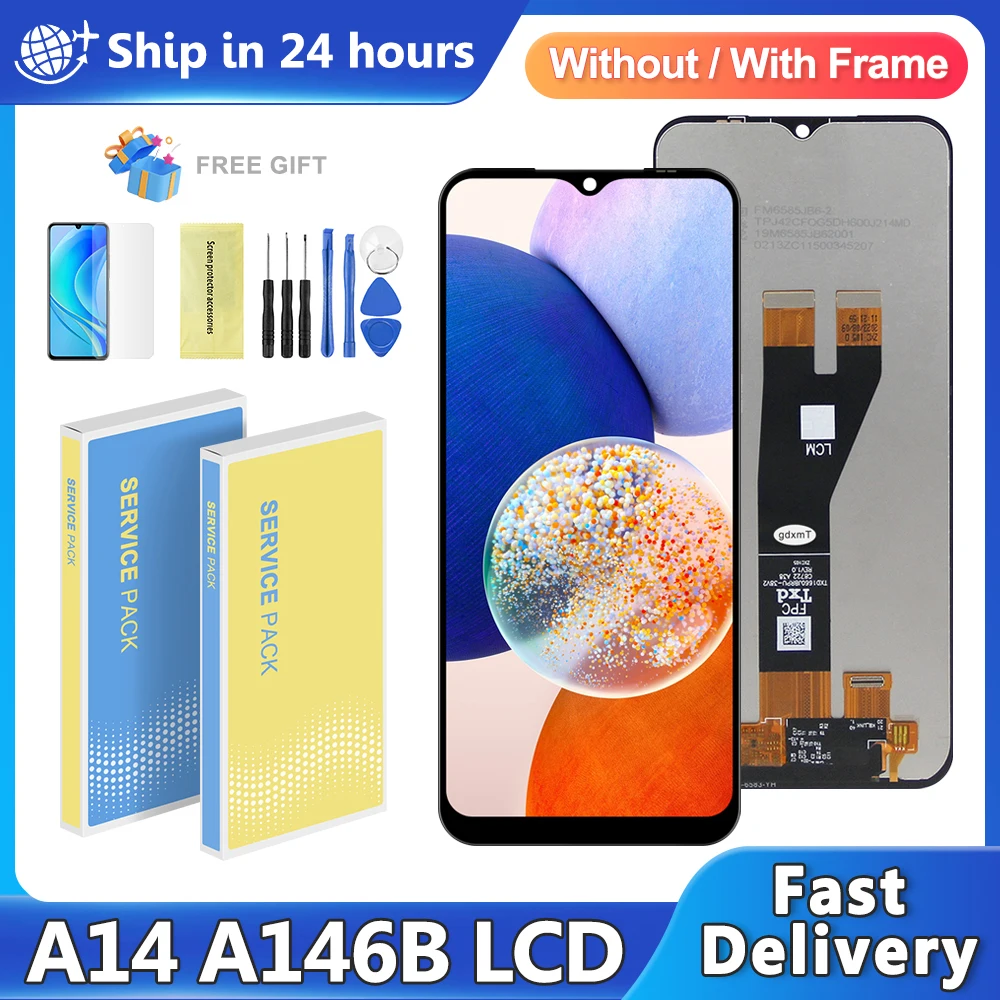 6.6'' LCD Screen For Samsung A14 5G A146B A146M A145M A145F Lcd Display Touch Screen Replacement For A14 5G Display