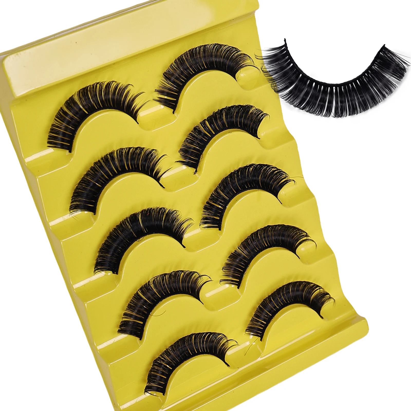 15 أزواج/25 أزواج جلدة DD الروسية الرموش الصناعية الرموش وهمية قابلة لإعادة الاستخدام ثلاثية الأبعاد رقيق الرموش الصناعية رمش تمديد #3