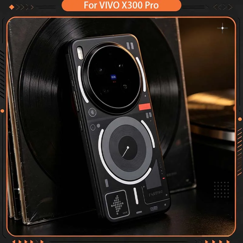 Black Case For VIVO X300 Pro Airbag Back Cover Shell