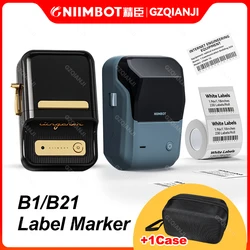 Niimbot B1 B21 Mini Thermal Self-adhesive Labels Printer Portable Mobile Sticker Pocket Label Maker with Case Bag Paper Rolls