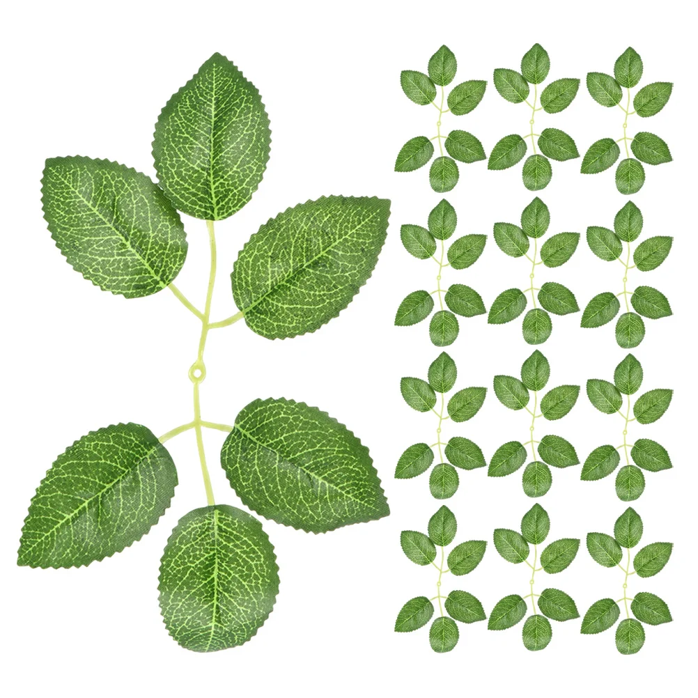 

40Pcs Artificial Silk Rose Leaves Realistic Greenery Filler Decorations DIY Craft Wedding Cakes Floral Arrangements Party Decor