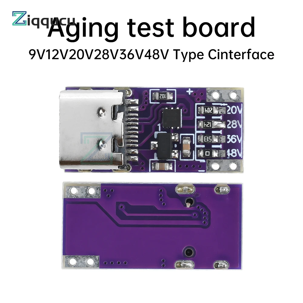 

Type C PD3.1 PD3.0 QC3.0 Fast Charging Decoy Trigger 9V 12V 20V 28V 36V 48V DC Adjustable Voltage Power Module