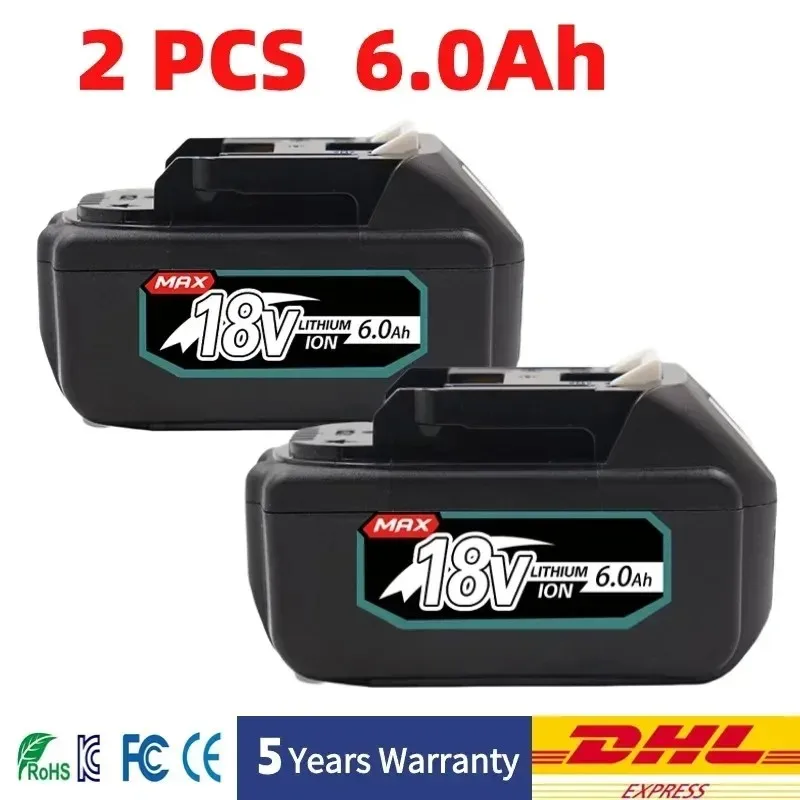 

18V Rechargeable Power Tool Battery 8Ah For Makita BL1860 BL1850B BL1850 BL1840 BL1830 BL1820 BL1815 LXT-400 Battery replace