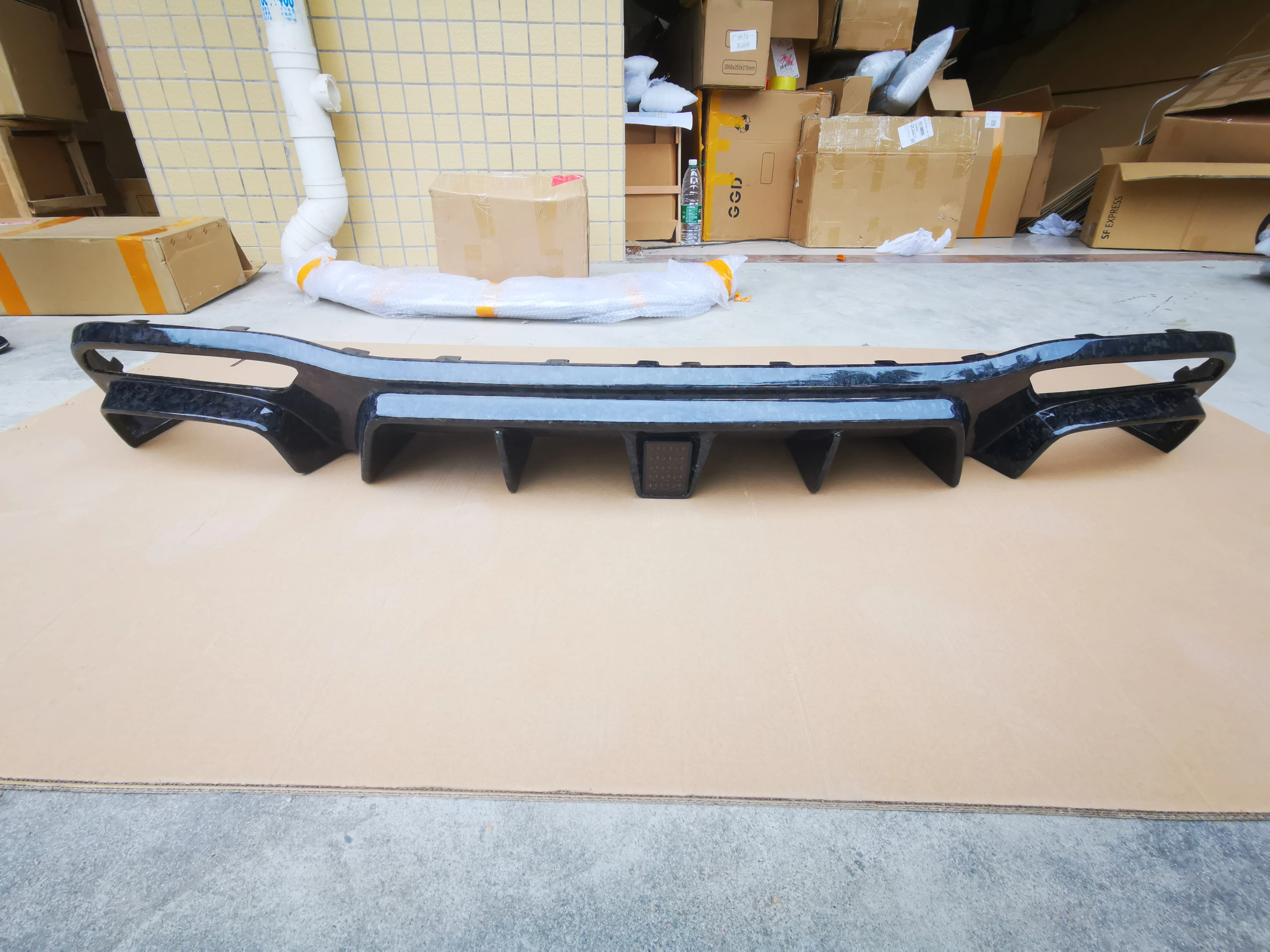 High quality BS style rear diffuser for GLE Class SUV Coupe W166