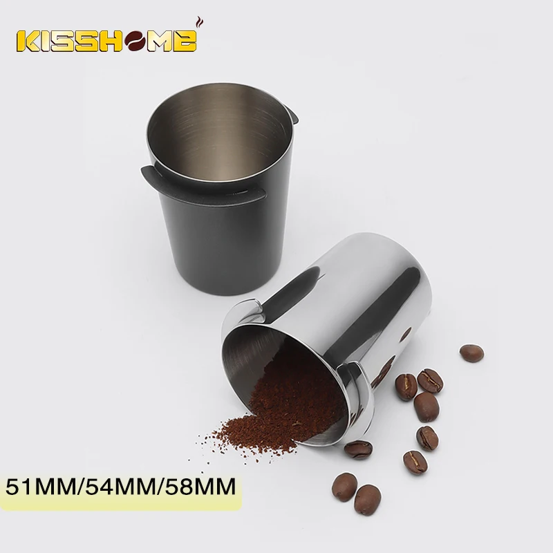 Coffee Dosing Cup Stainless Steel Cafe Accessories 51MM/54MM/58MM EK43 Espresso Machine Portafilter Grinder Barista Tools