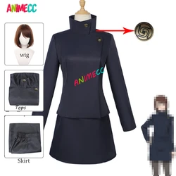 ANIMECC in Stock S-3XL Ieiri Shōko Cosplay Costume Wig  Anime Cosplay School Uniform Halloween Party for Women Girls