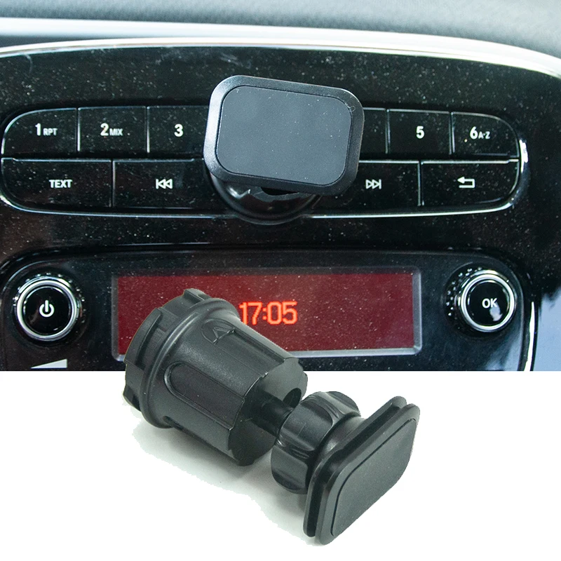 1set Rectangle Magnetic Phone Holder Mobile Stand Bracket For Mercedes Smart 453 Fortwo Forfour Car Interior Accessories