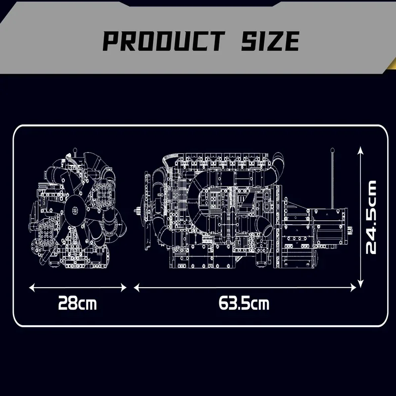 Mold King 10200 Elektrische aandrijfblokken Moc Motorblok Baksteenmodel Technische bouwkit Bakstenen Transmissie Kinderspeelgoed