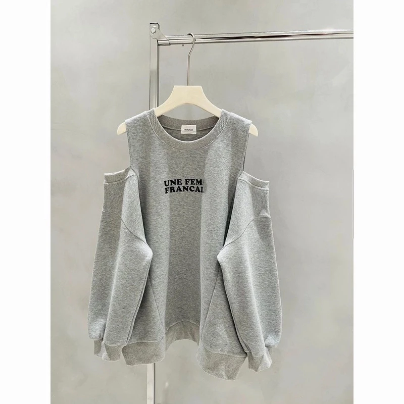 Vrouwen Kleding High Street Afdrukken Brief Losse Hoodies Sweatshirts Lente Herfst Nieuwe Lange Mouw Casual Tops Koreaanse Mode