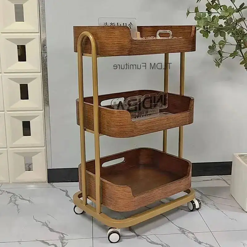 

Salon Premium Unique Trolley Glamour Aesthetic Luxury Nordic Organizers Trolleys Modern Simple Carrello Parrucchiere Furniture