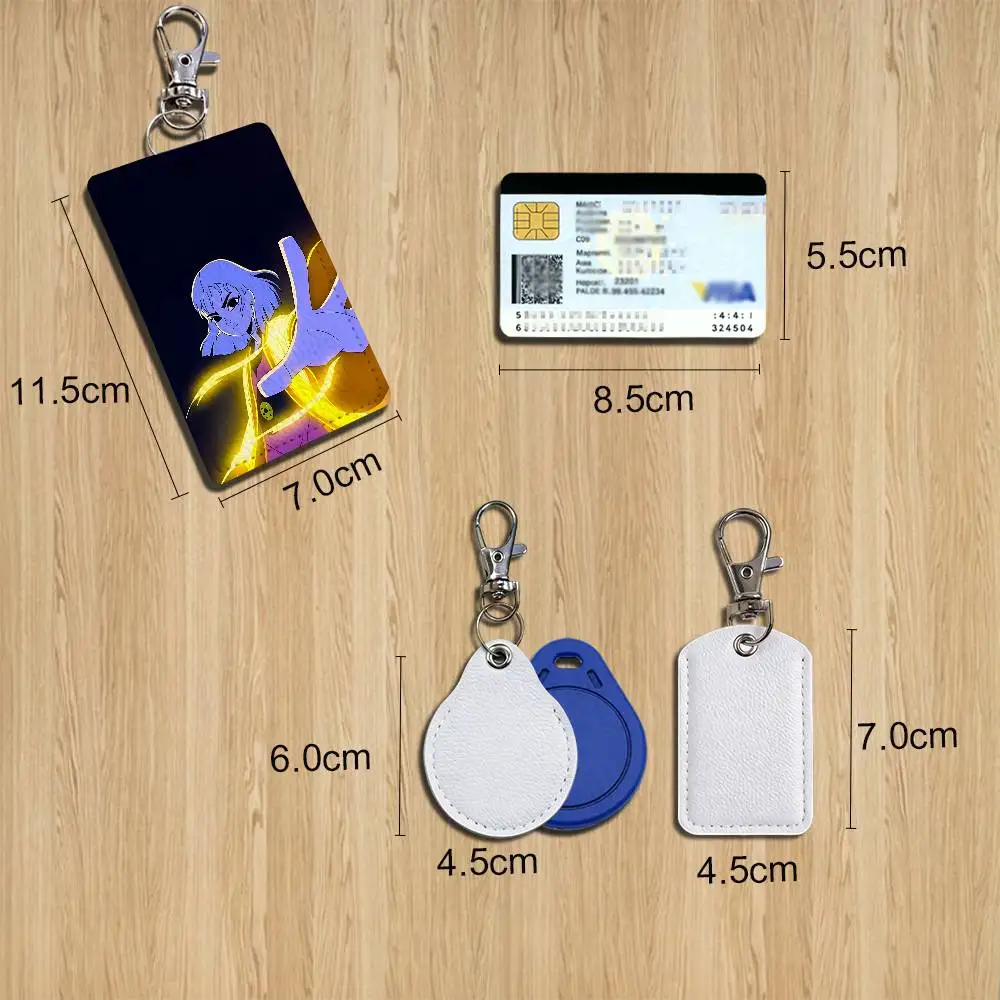 Jiangshi Underworld Jentry Chau Cartoon Movie Singer Game Anime Leather Card Holder Can Store Access Control ID Card Subway case