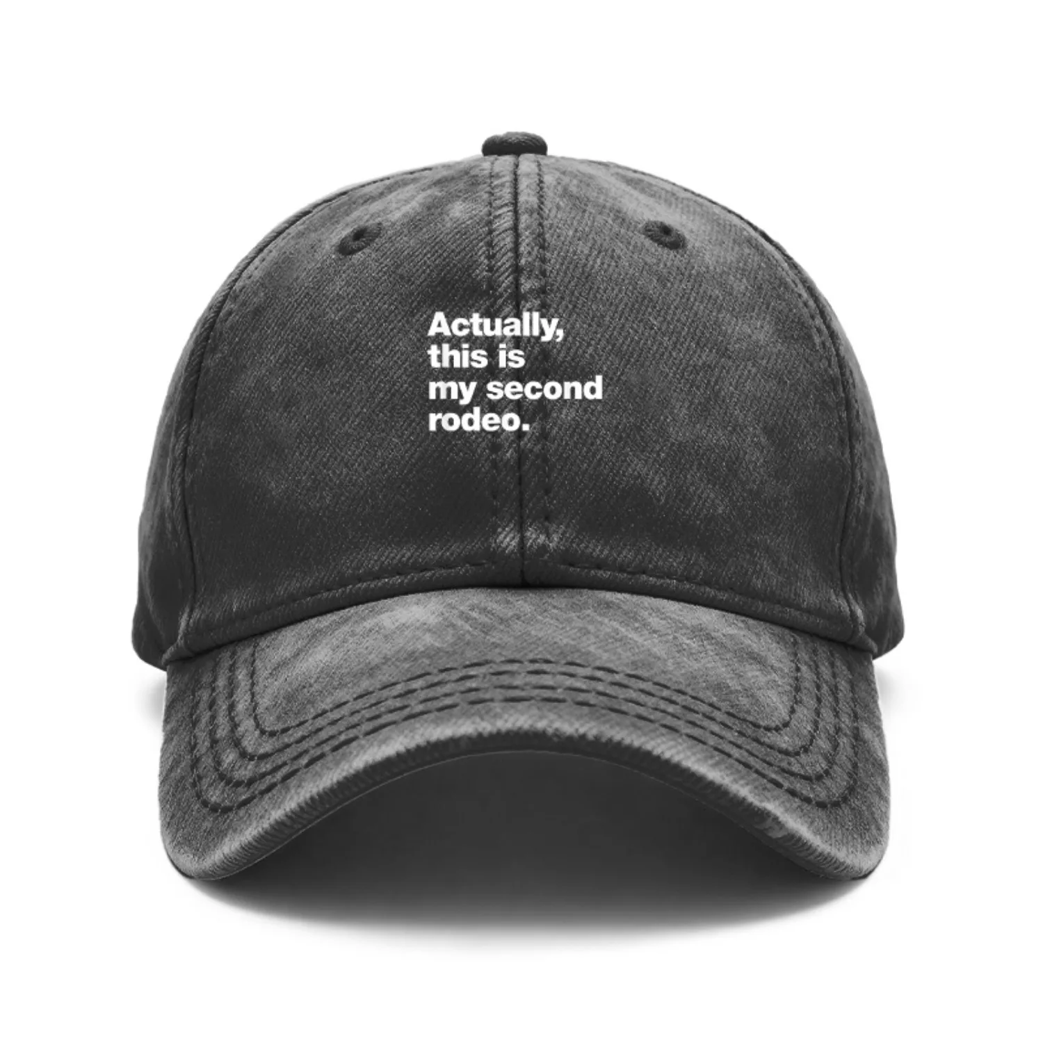 1 Piece Unisex Vintage Distressed Baseball Cap, Suitable for the Design with the Text 