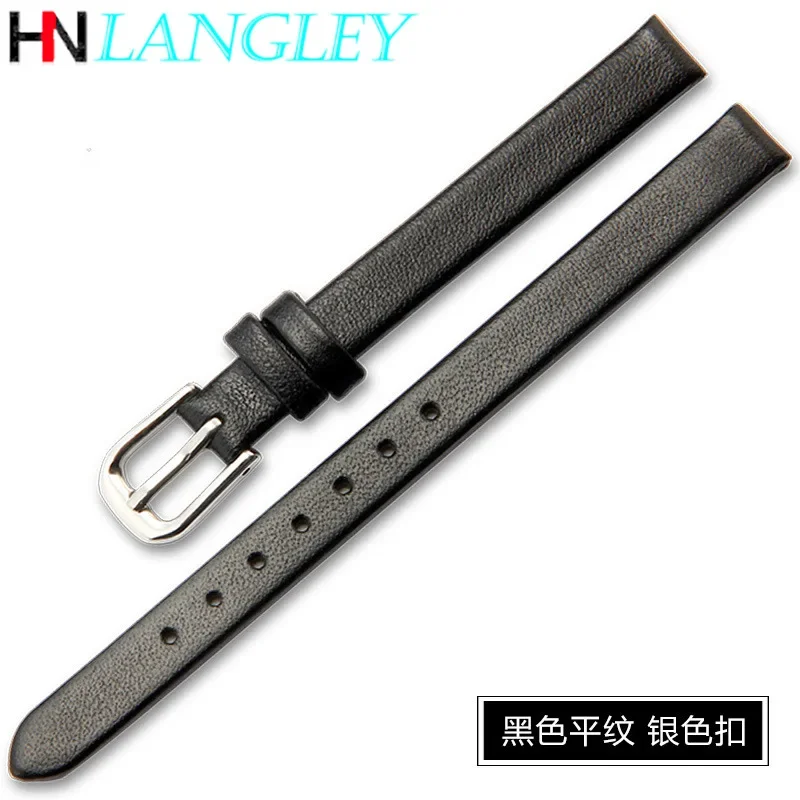 Small Size Width First Layer Cowhide Watch Bands Soft Geunine Leather Watch Band Women\'s Strap 6mm 8mm 10mm 13mm 15mm 17MMBelt