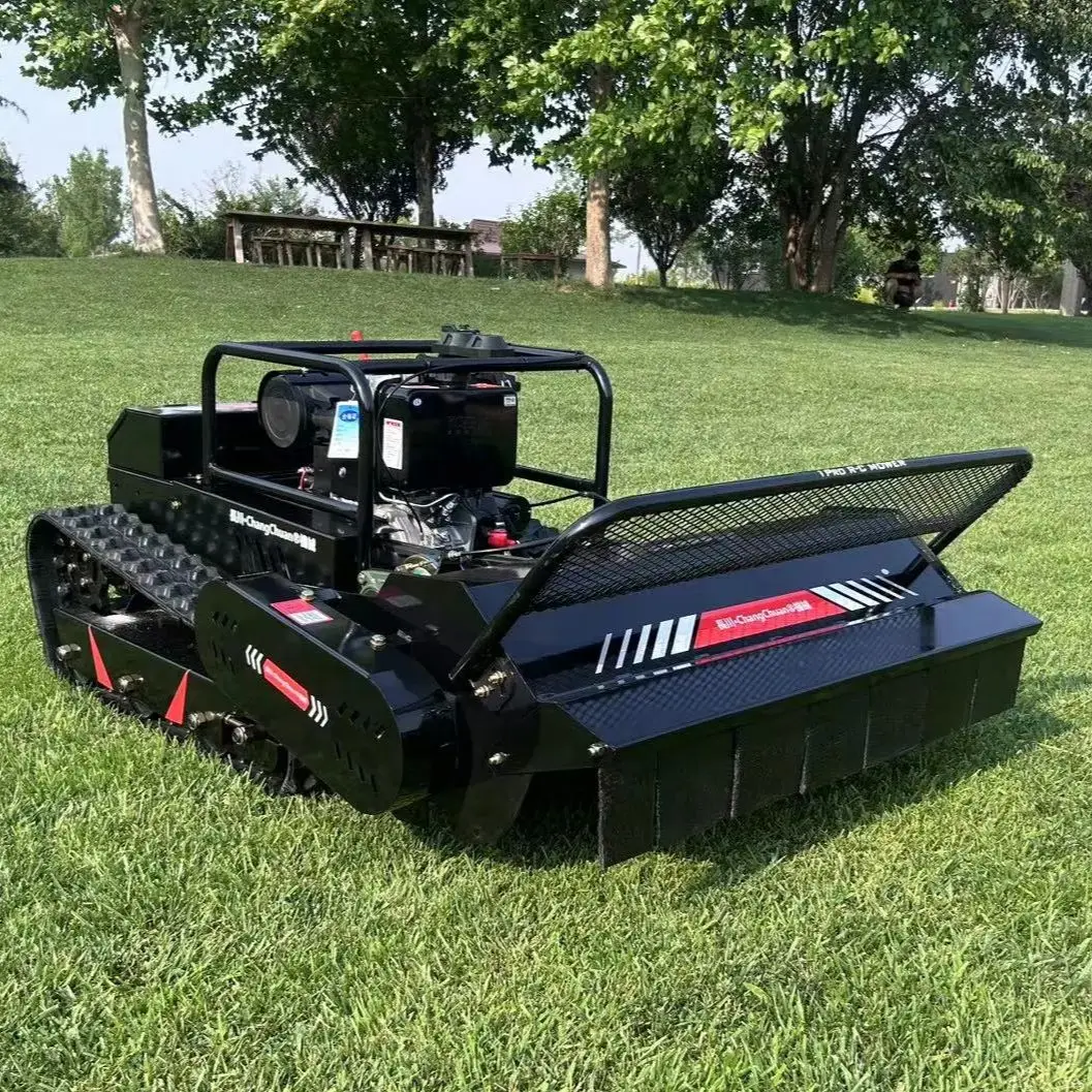 20HP Diesel Remote Control Lawn Mower 100cm Width Big Power Farm Professional Crushing Mover Machine Customized
