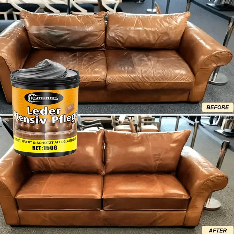 Leather Color Restoring Cream for Seats Sofas Jackets Shoes Leather Bags Car Interior - Conditioner And Protector