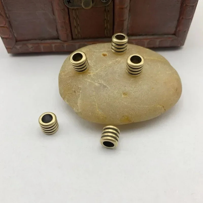 

Brass Cylindrical Bead Bracelet Necklace Accessories DIY Accessories EDC Knife Pendant Positioning Beads