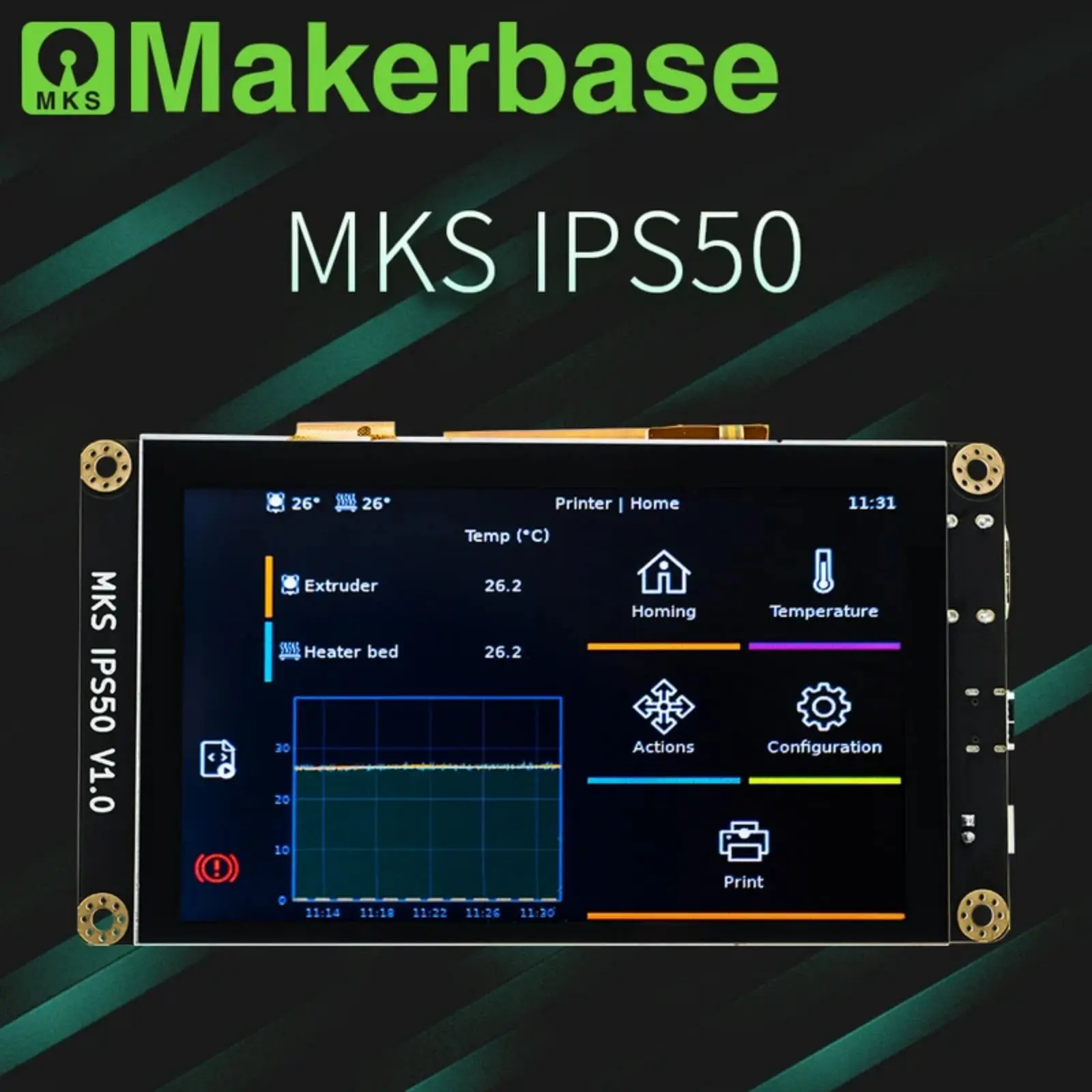 Makerbase MKS IPS50 5 Inch Capacitive screen Klipper Screen HDMI MKS SKIPR MKS PI