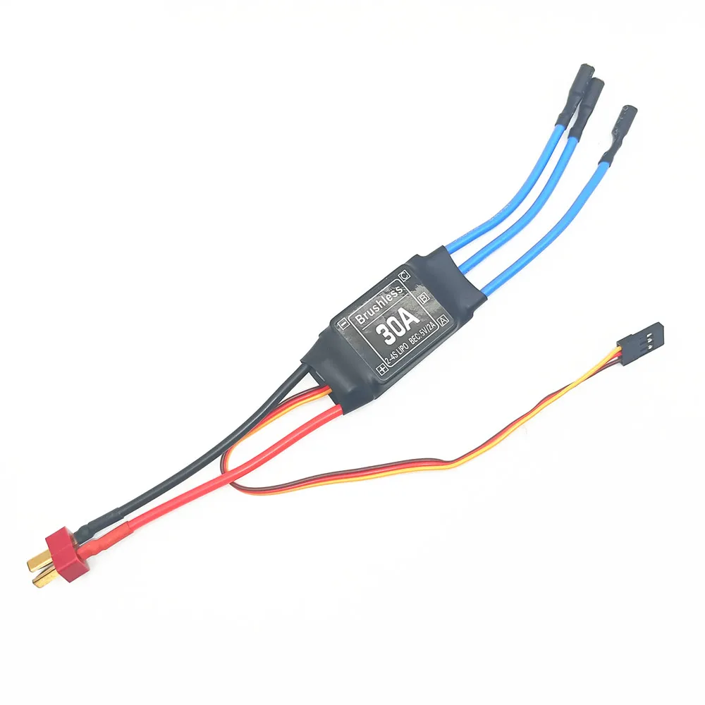 Borstelloze 40A ESC Snelheidsregelaar 2-4S Met 5V 3A UBEC RC FPV Quadcopter RC Vliegtuigen Helikopter F450 F550 S500 30A motor XT60