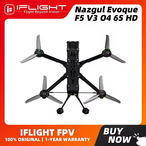 IFlight Nazgul Evoque F5 V3 O4 6S HD Drone BNF With O4 Air Unit Pro / XING2 2207 1750KV Motors For FPV Cinematic Freestyle