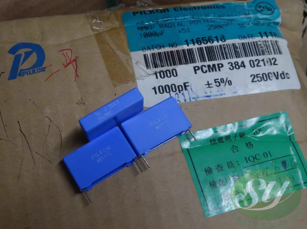 

5PCS 0.001uf/2500v 1.0nf 1000pf 1n0 102 New film capacitor 22MM