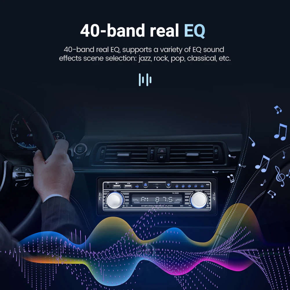 Car Radio MP3 Player USB AUX FM Audio Stereo Receiver Bluetooth-compatible with Remote Control Autoradio Electronics Accessories