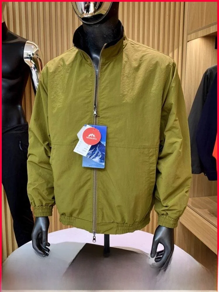 

Линейная двусторонняя одежда, мужская куртка с воротником-стойкой, верхняя одежда, легкая техническая футболка, осенняя коллекция