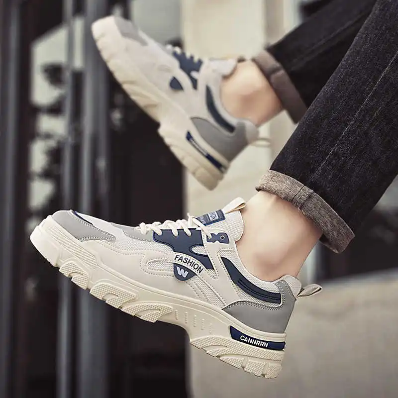 

Модные мужские кроссовки с ремешком на пятке, лоферы для скейтбординга, роскошная домашняя обувь, мужские спортивные трендовые товары для показа