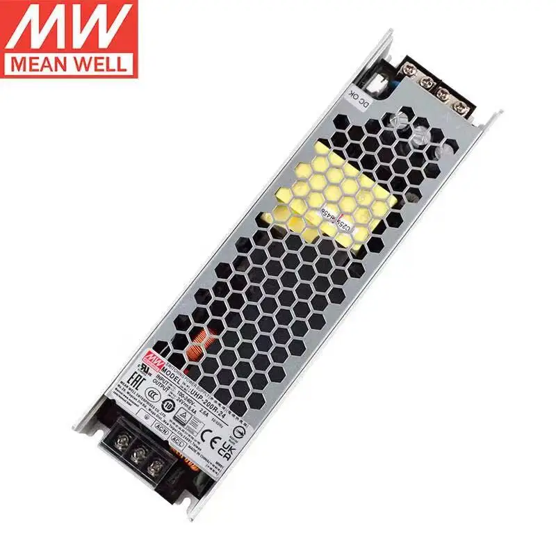 

TAIWAN MEAN WELL UHP-200R-24 24V 8.4A 201.6W Slim Type with PFC DCOK Switching Power Supply Brand New Original Authentic