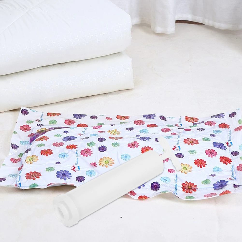 2 قطعة مضخة تفريغ يدوية لأكياس التخزين سهلة الاستخدام من مادة PVC مضخة يدوية محمولة لمضخات حقيبة فراغ السفر