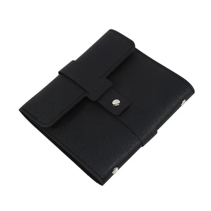 

Large Capacity Portable Travel Earring Storage Bag Women's PU Leather Multi-layer Jewelry Organizer Dust-proof Book Style