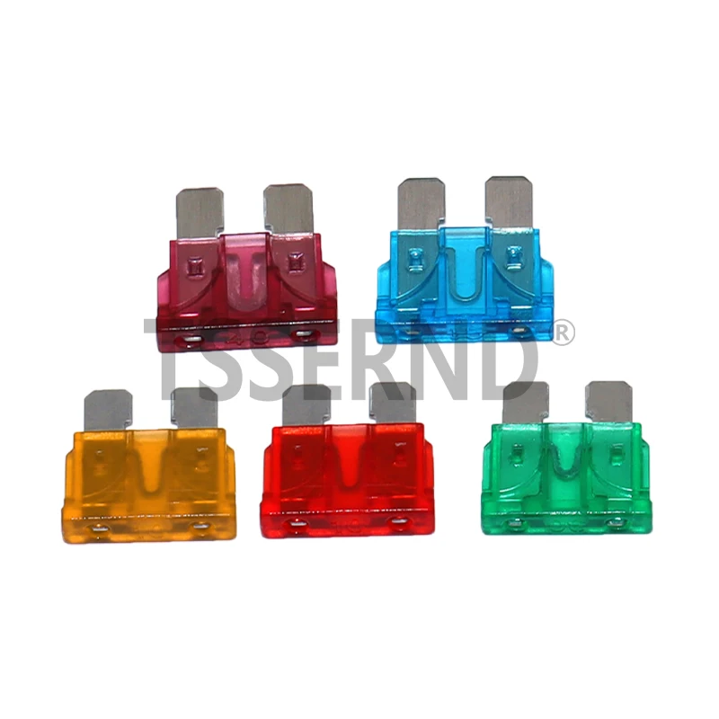 5PCS Auto Standard Middle Fuse Holder + Car Boat Truck ATC ATO Blade Fuse 1A 2A 3A 4A 5A 7.5A 10A 15A 20A 25A 30A 35A 40A