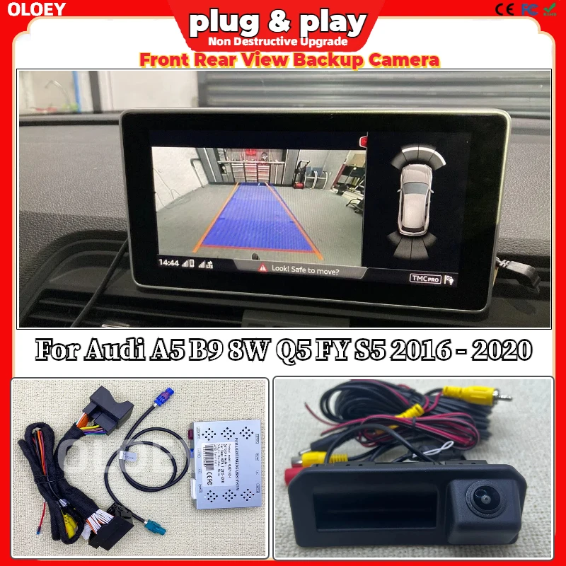 HD Reverse Camera For Audi A5 B9 8W Q5 FY S5 2016 - 2020 Original Screen Update Front Rear View Camera No Need Programming