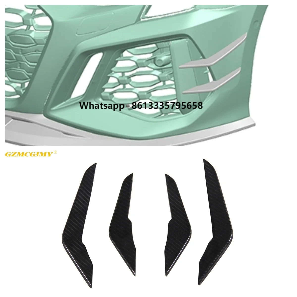 

High Quality RS3 (8Y) Car Bumper Side Decorative Panel Suitable for RS3 (8Y) Front Bumper Duckwing