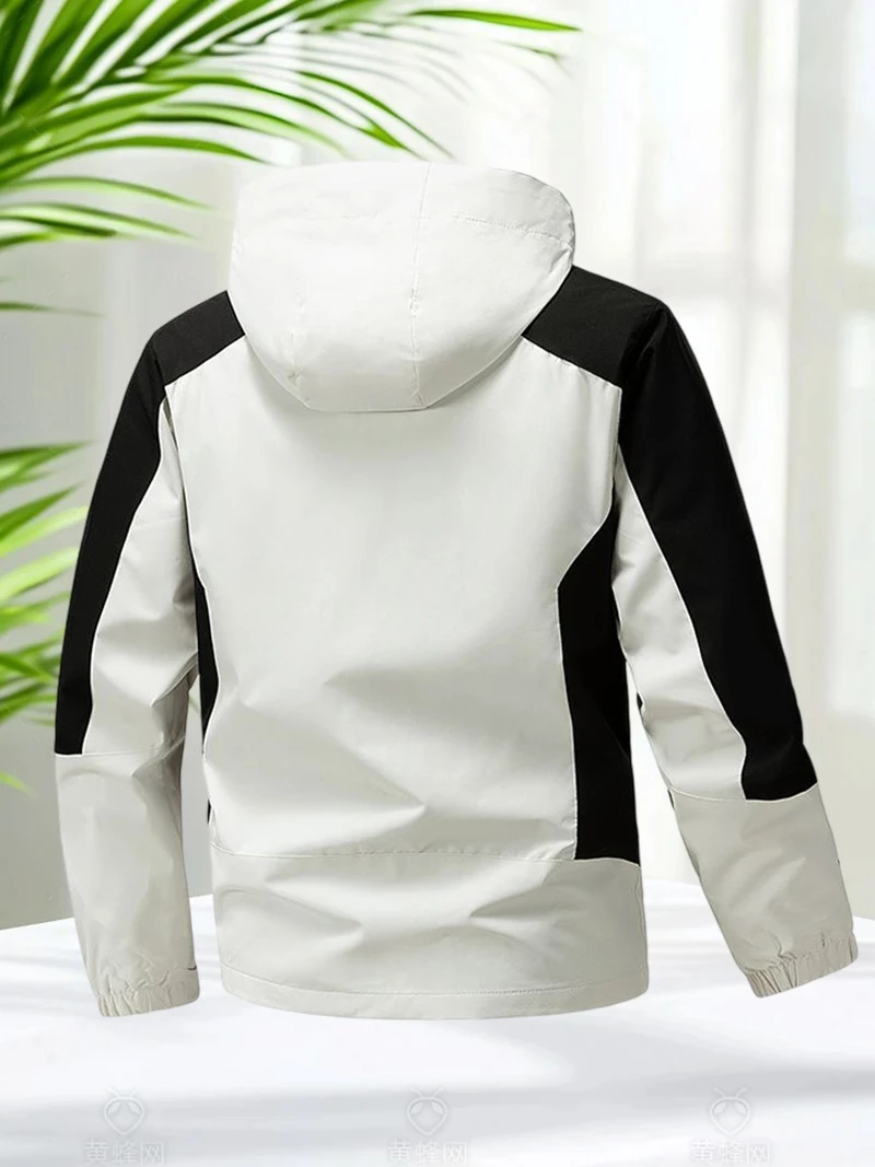 Waterproof Jacket Men Hiking Jacket Hooded Zip Up Coats Men Camping Clothes Lightweight Spring and Autumn Softshell Jackets 2025