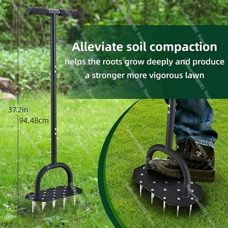 Lawn Aerator Punch Tool, Soil  & Ventilator, Garden Grass Aerating Equipment for Yard Soil Ventilation