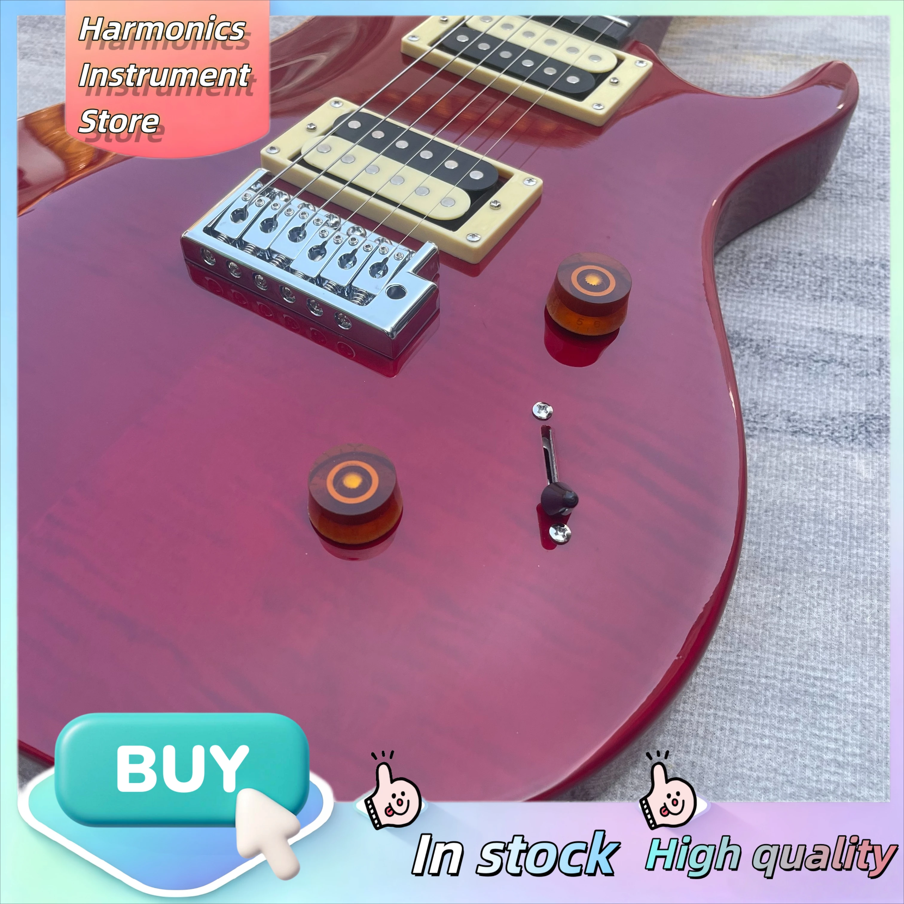 Little Dove PRS 24 Vintage Cherry Electric Guitar Launched in 2015 24-Fret HH Coil Split All-Round Rock Guitar