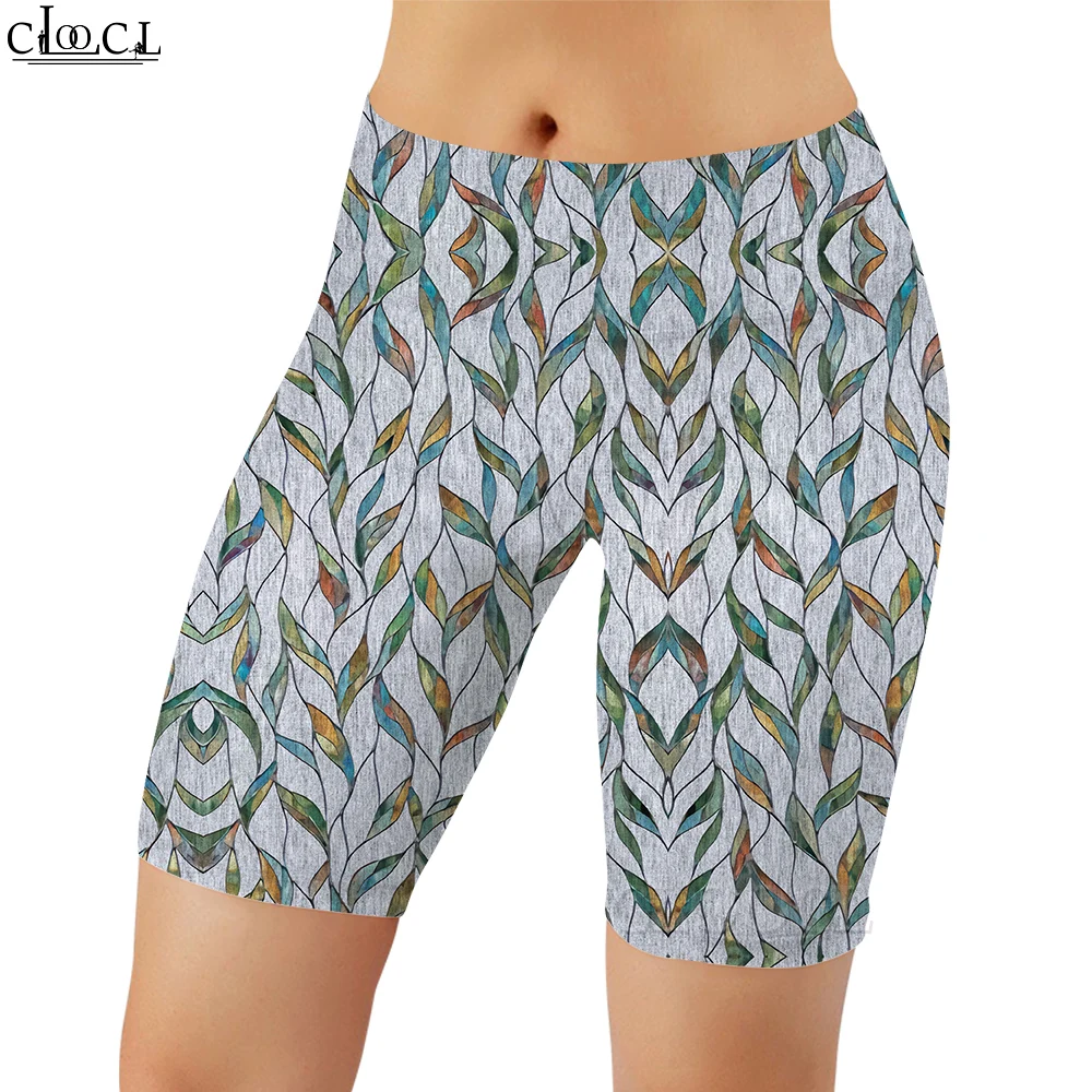 CLOOCL damskie legginsy Vintage motyl 3D grafika drukuj spodenki damskie Casual dla kobiet spodnie do ćwiczeń na świeżym powietrzu Push-up