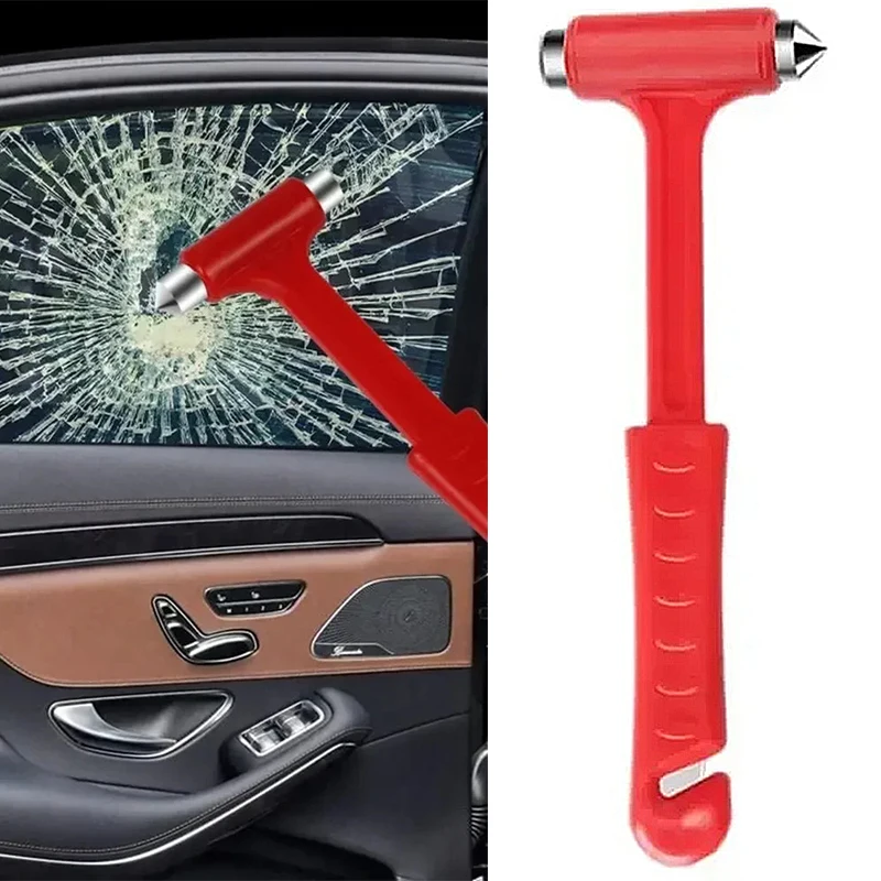 

Mini Life Saving Escape Emergency Safety Hammer 2 In1 Car Safety Hammer Seat Belt Cutter Window Glass Breaker Car Rescue Tool