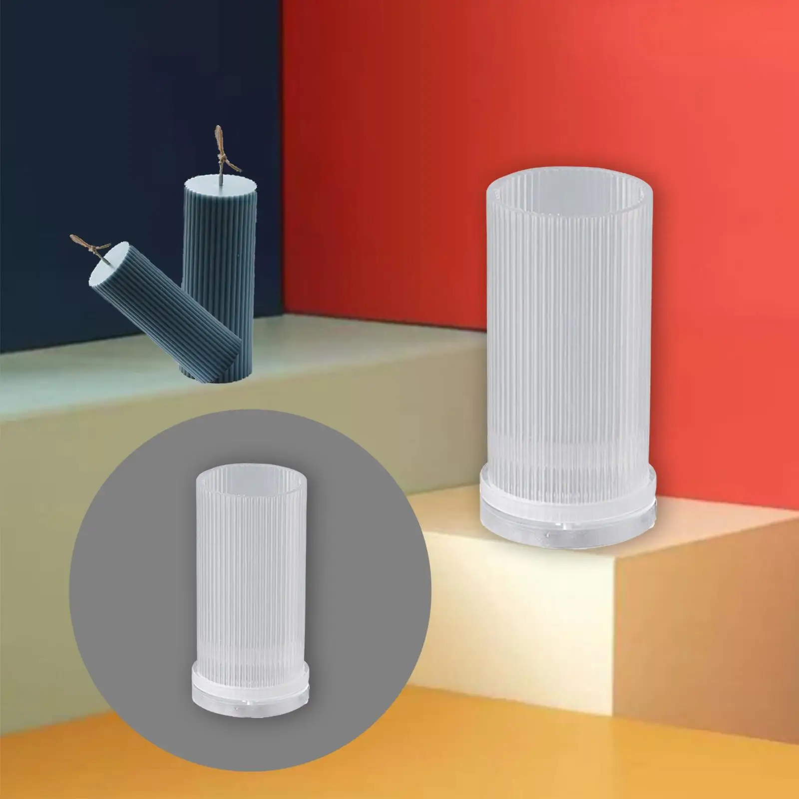 

Candle for Candle Making Hand s DIY Beeswax Transparent Plastic Candles Crafts - 7x15cm